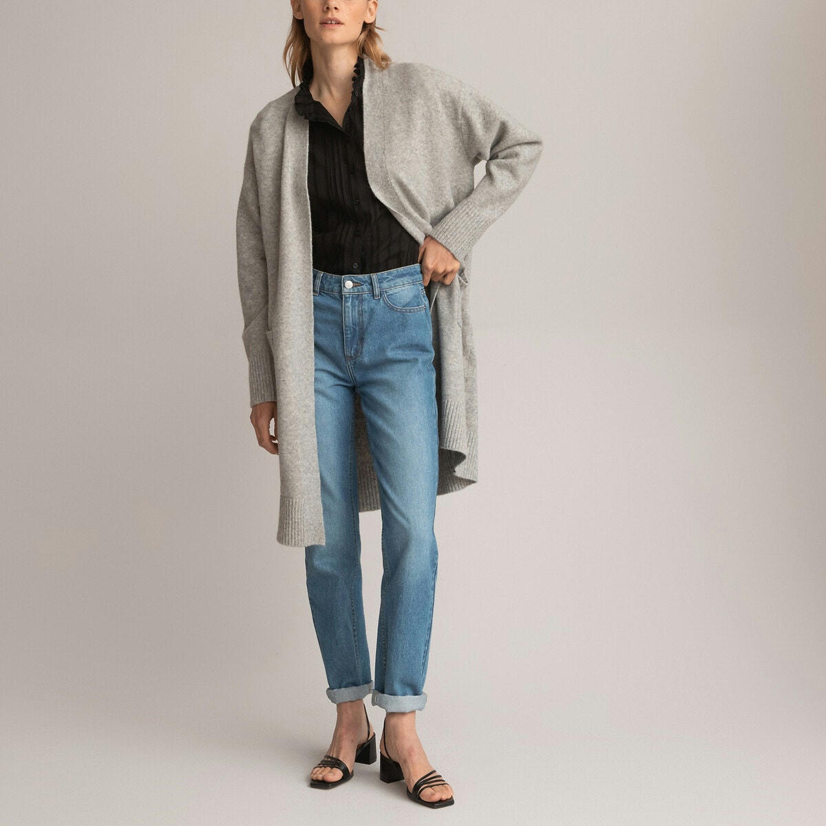 Chemisier col victorien, manches courtes