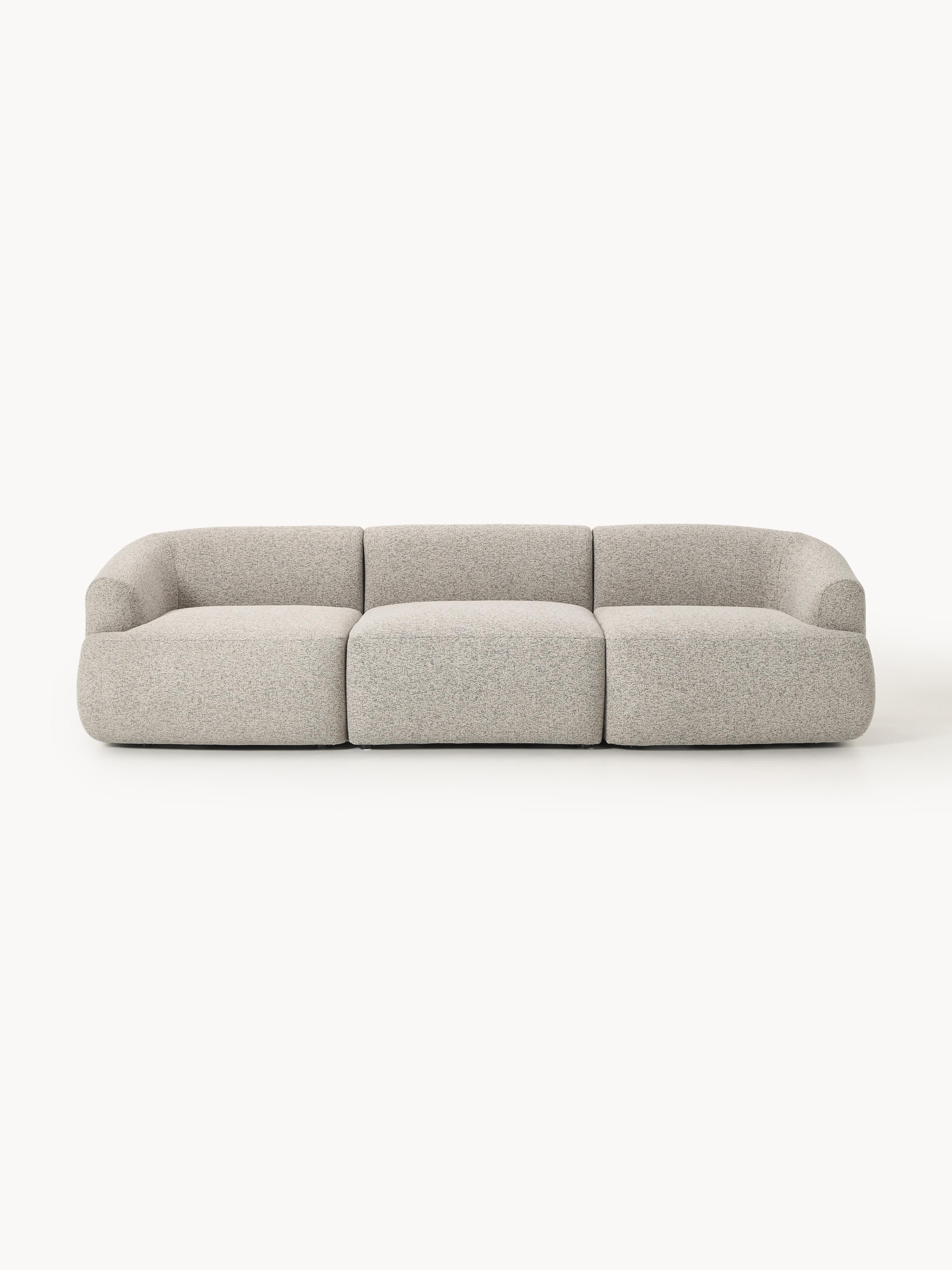 Modulares Bouclé-Sofa Sofia (3-Sitzer)