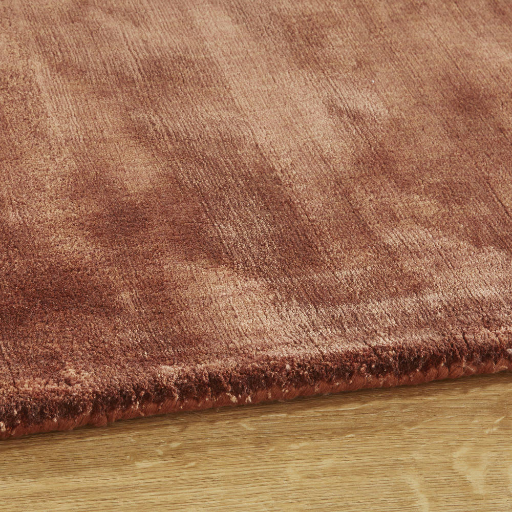 VIRTUOSE - Tapis en viscose terracotta 160x230