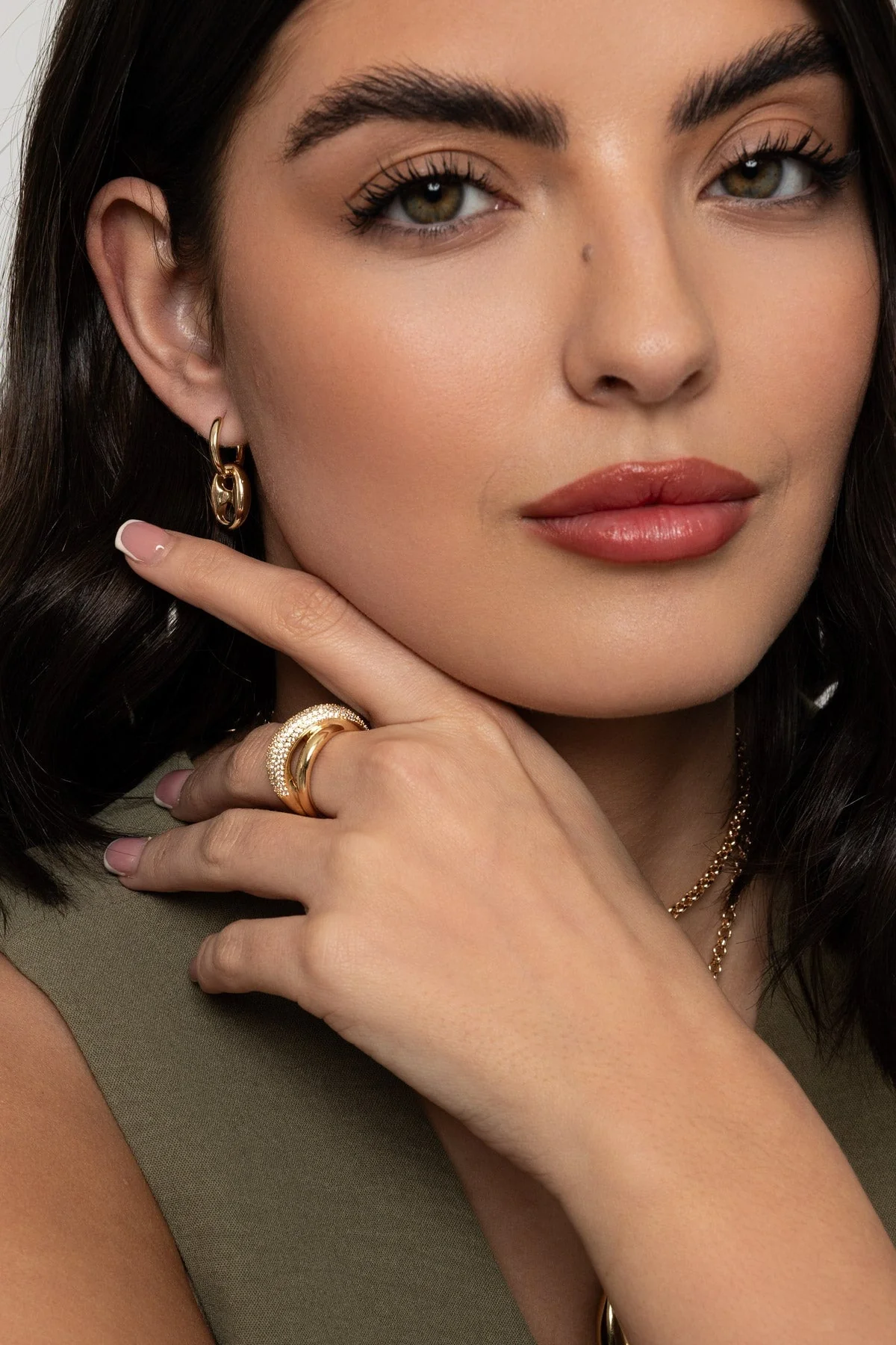 Gold Ensley Ring Size 8