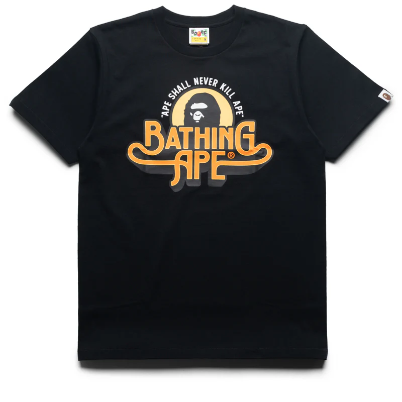 A Bathing Ape Genuine Garment Logo Tee - Black
