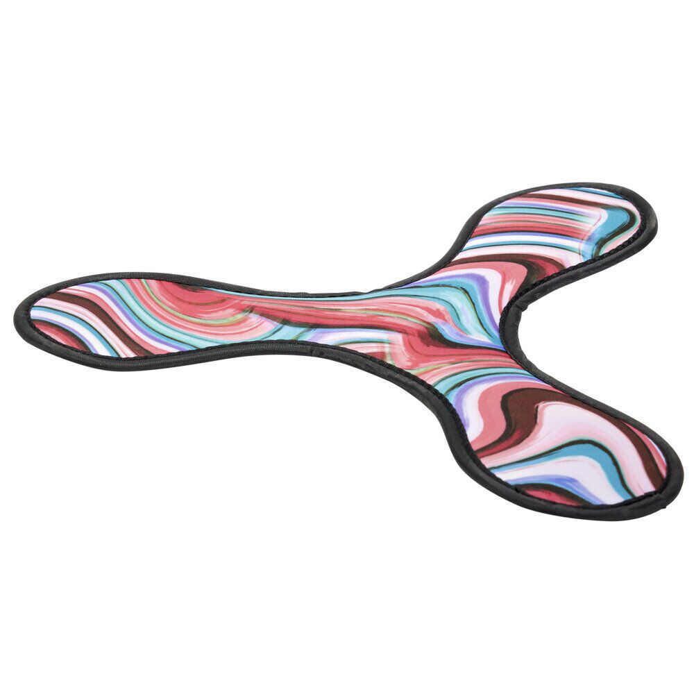 Frisbee disque volant triangle en caoutchouc et néoprène Ø25cm