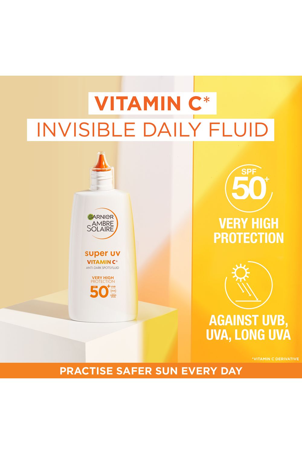 Garnier Ambre Solaire Super UV Vitamin C Facial SPF50 Fluid