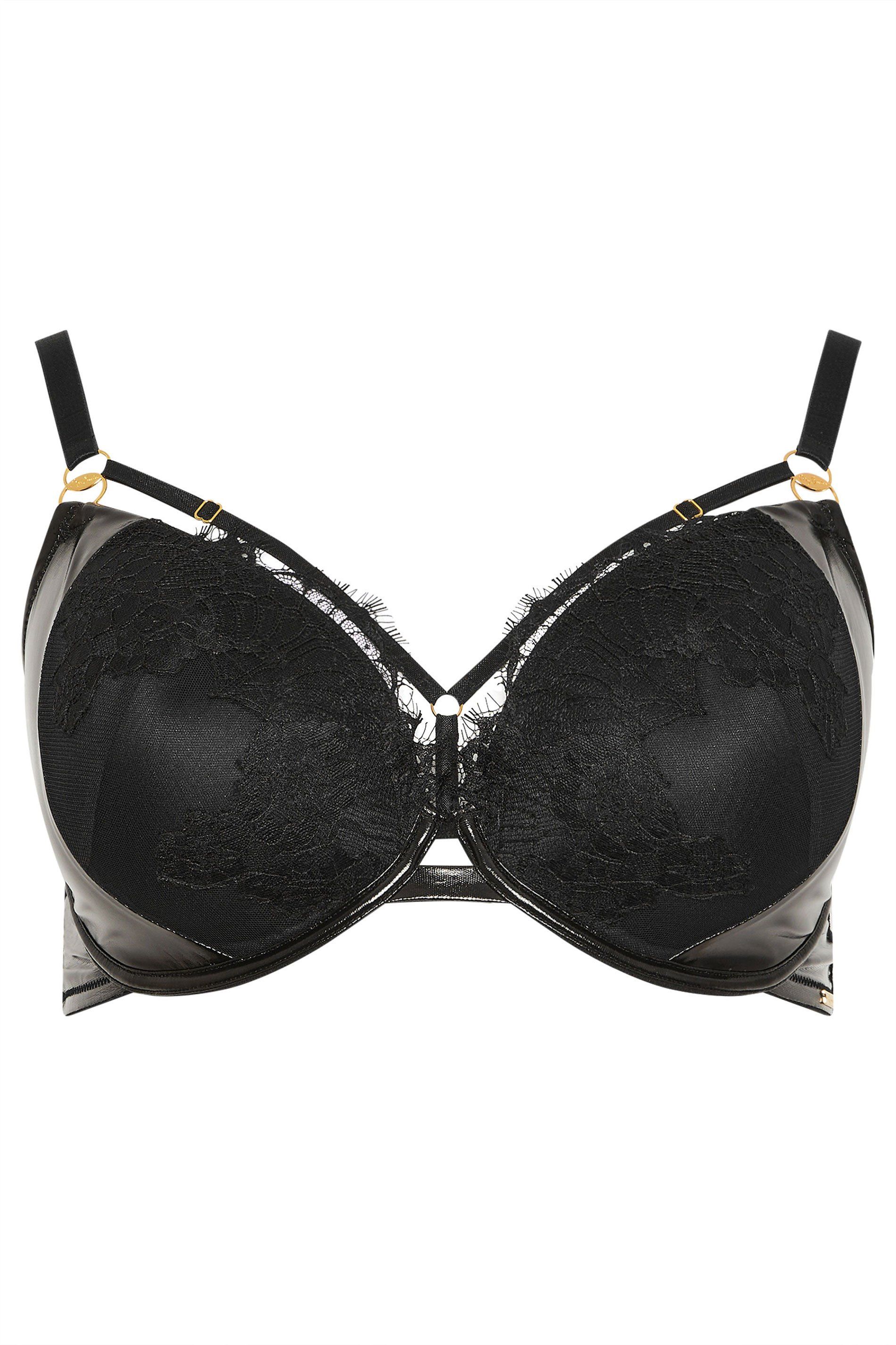 Yours Padded Lace Plunge Bra