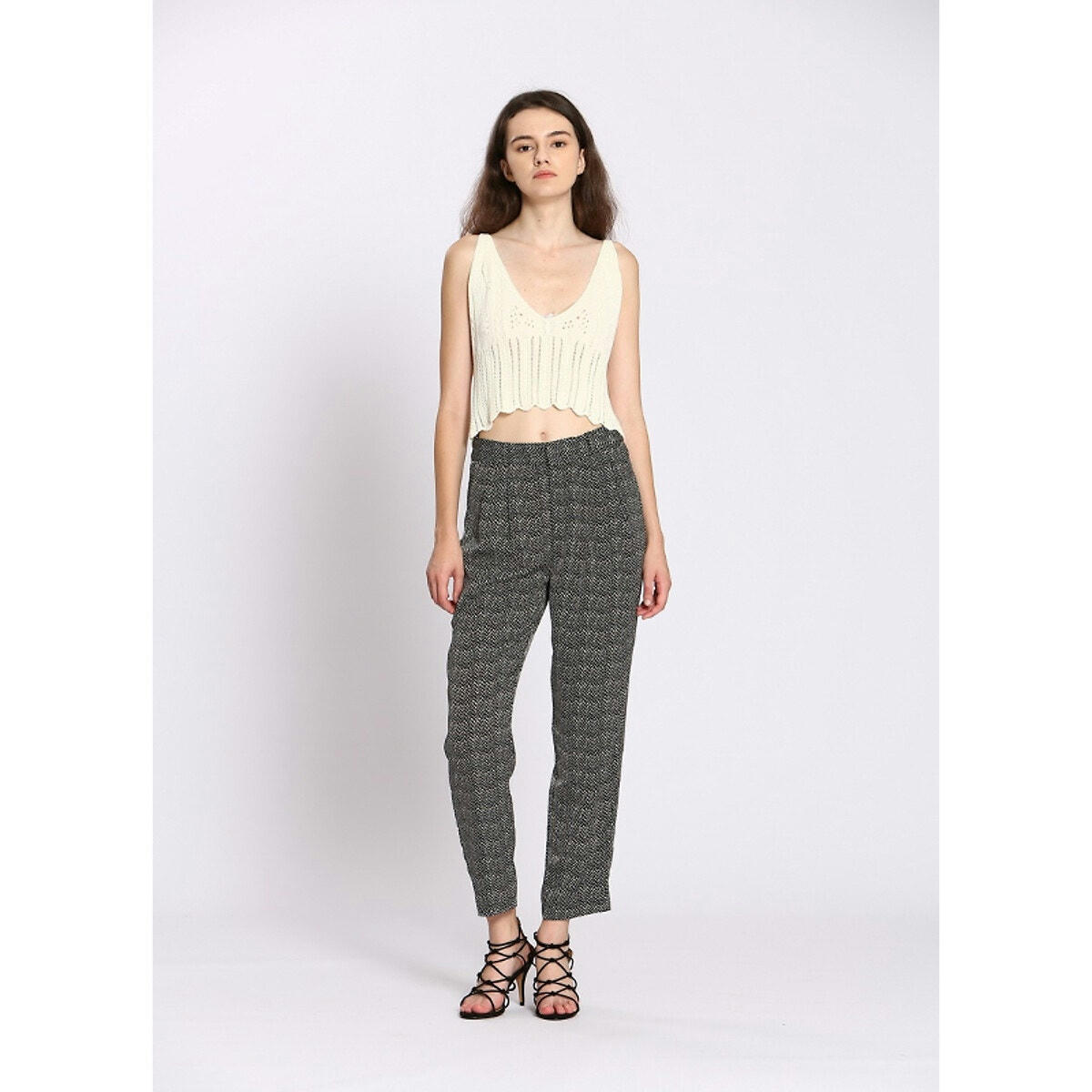 Pantalon droit imprimé