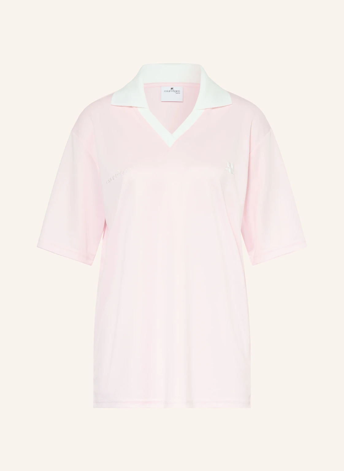 Courrèges Oversized-Poloshirt aus Jersey