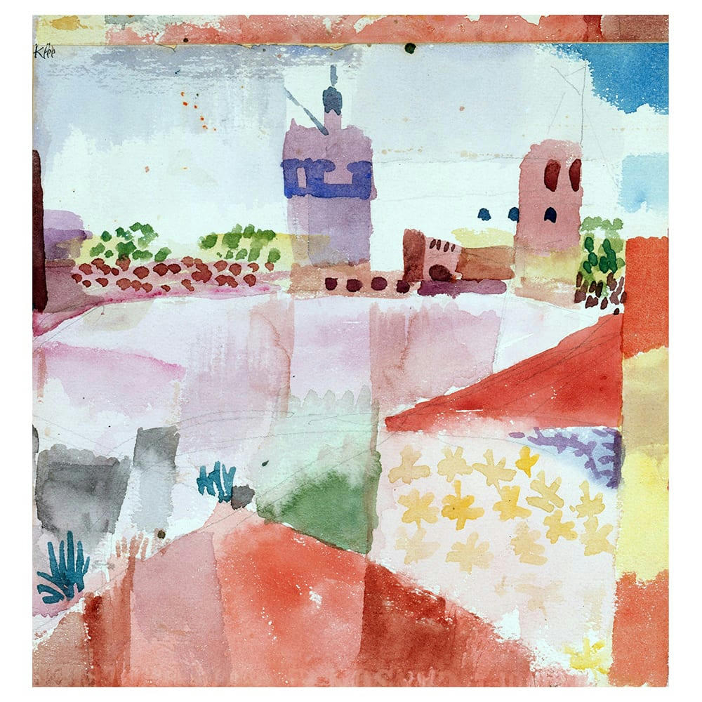 - Tableau Hammamet et sa Mosquée Paul Klee 80x85cm