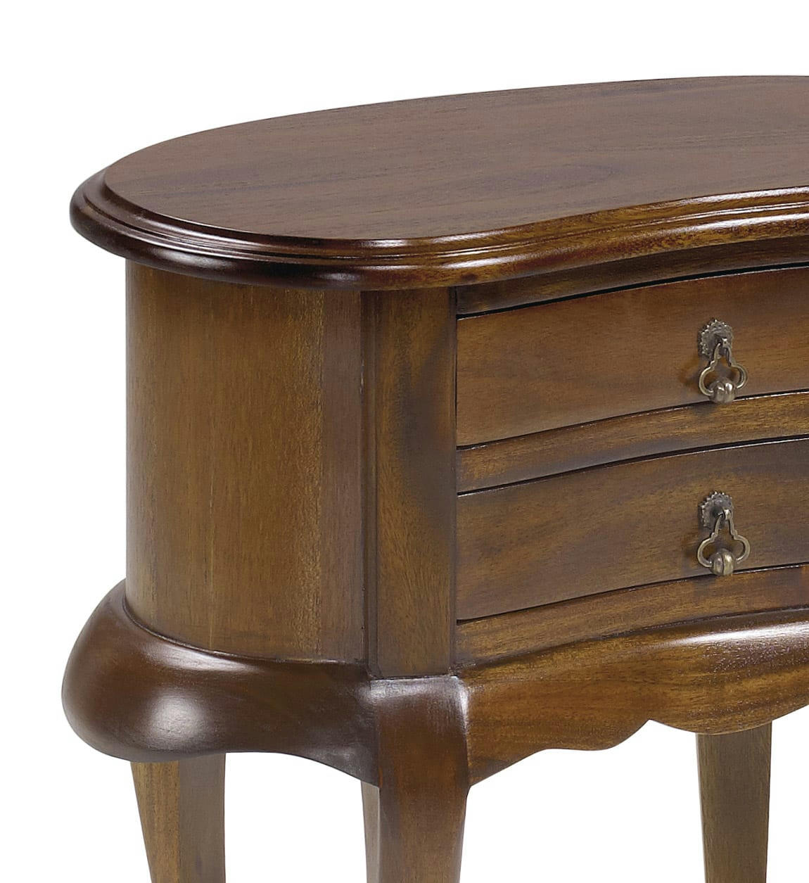 VINTAGE - Table de chevet en bois marron L 50 cm