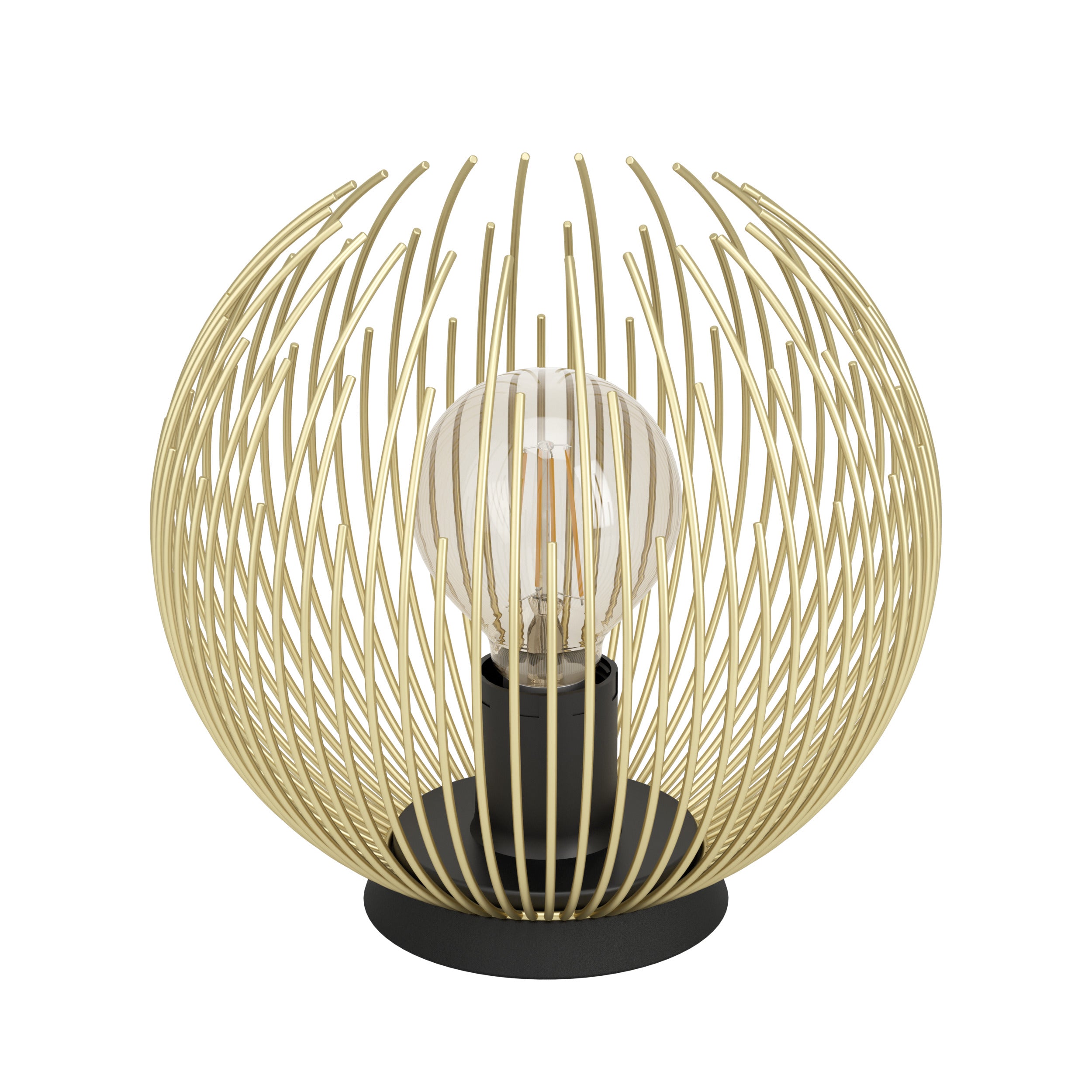 EGLO tafellamp Venezuela - e27 - 22,5 cm - zwart, goud