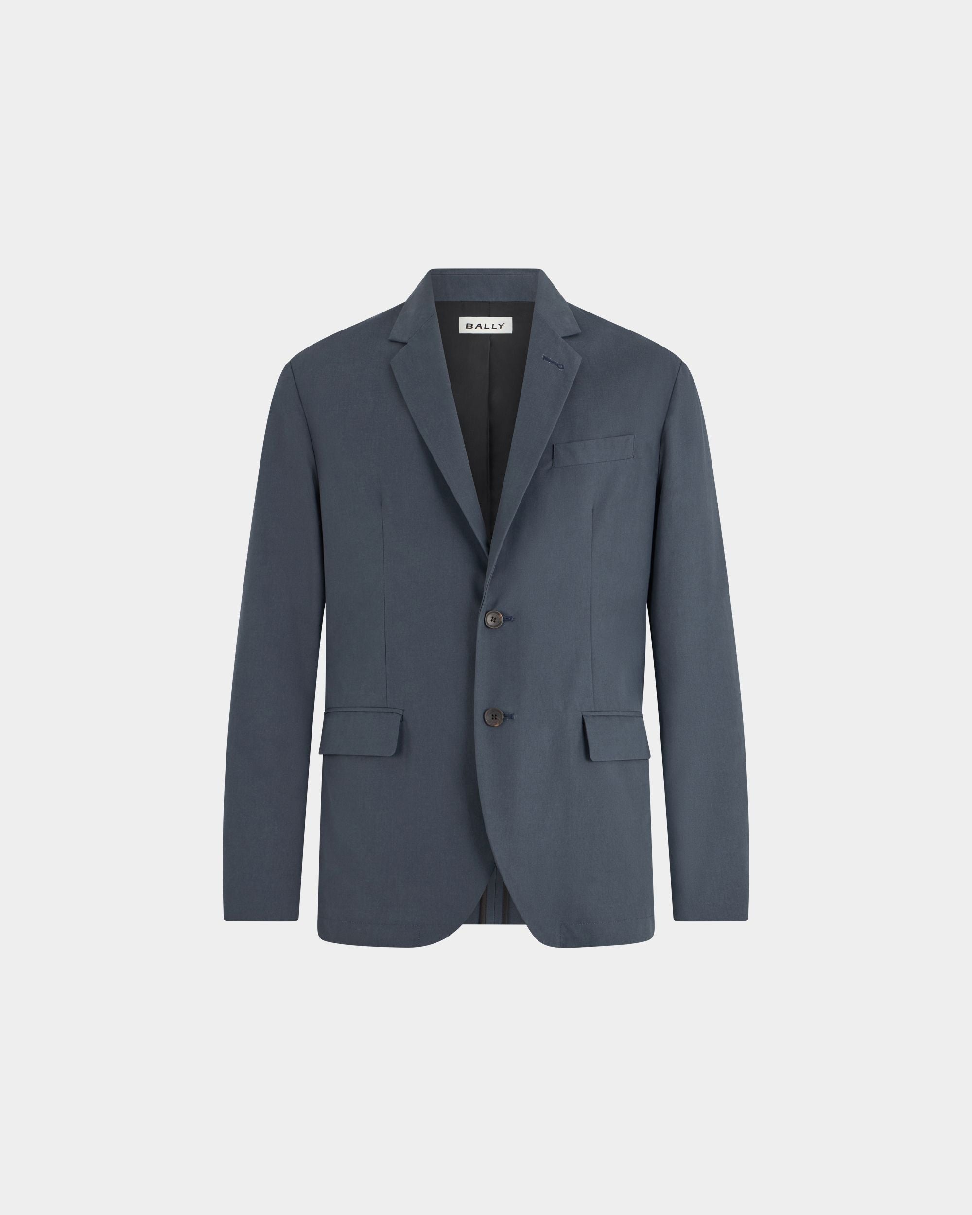 Blazer aus Baumwolle in Navy Blue