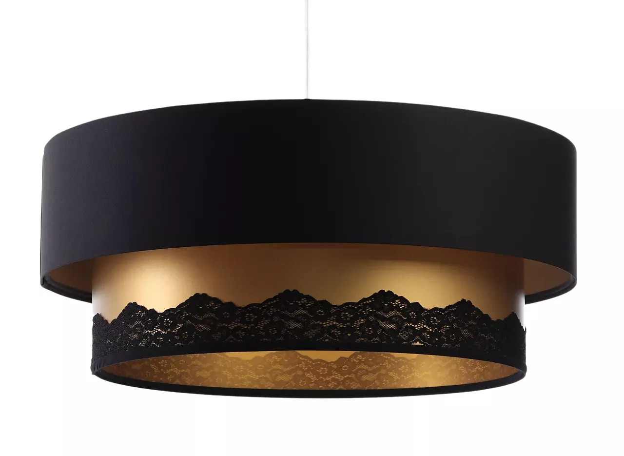 Lampa wisząca DOUBLE ELEGANT 40 czarna/złota