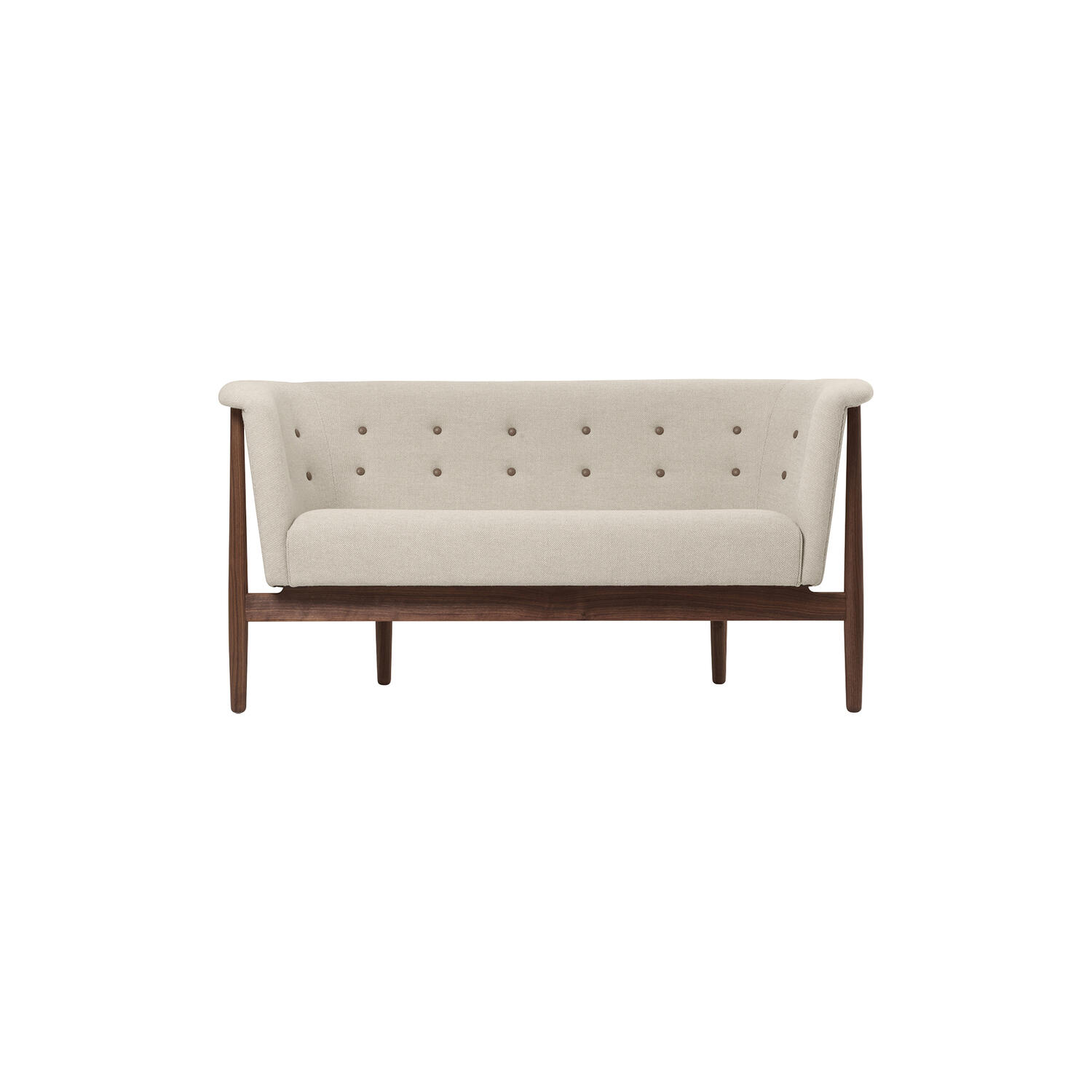 ND52-2 Vita sofa, Hallingdal 200/oileret valnød