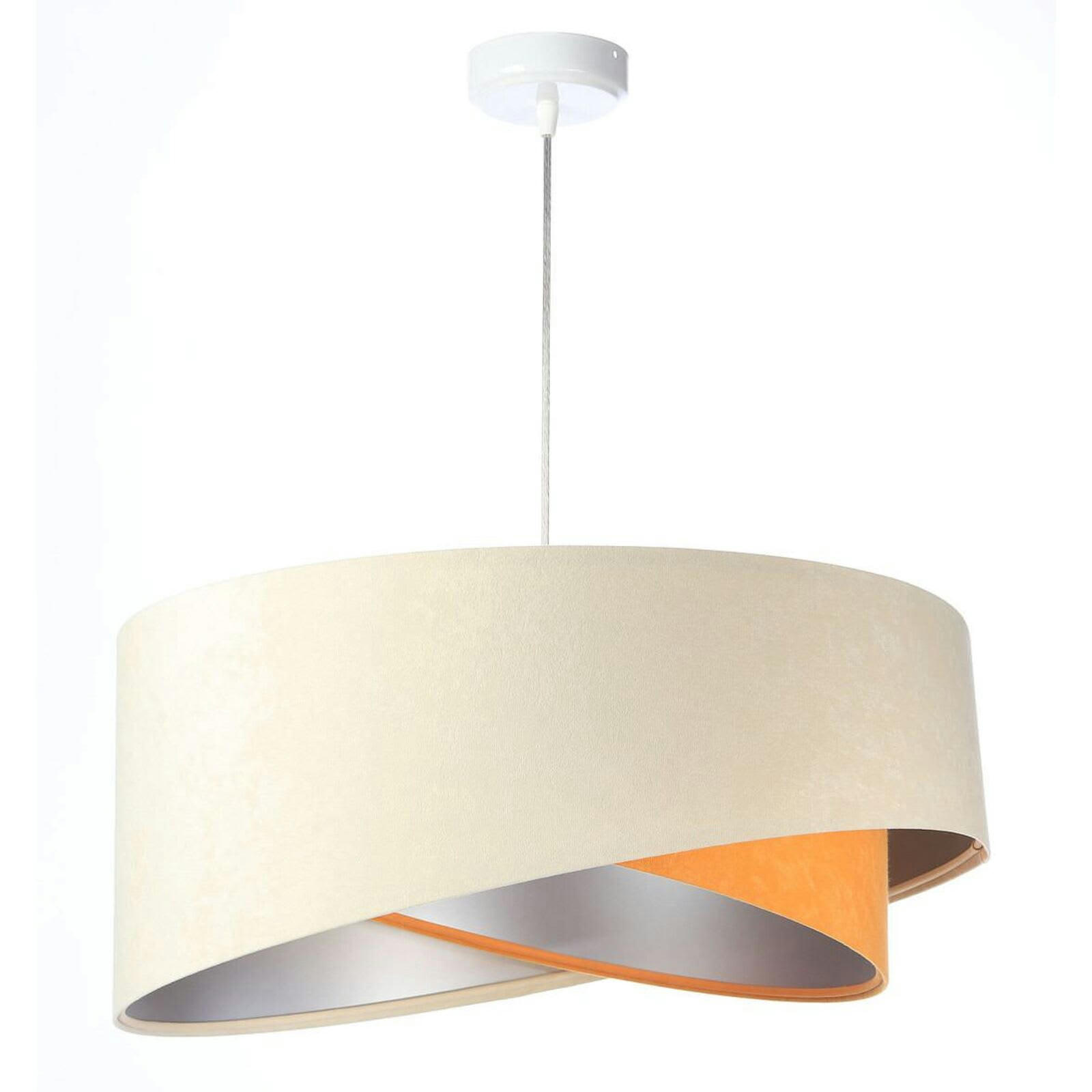 GALAXY - Suspension Tissu Beige 50x50x105 cm