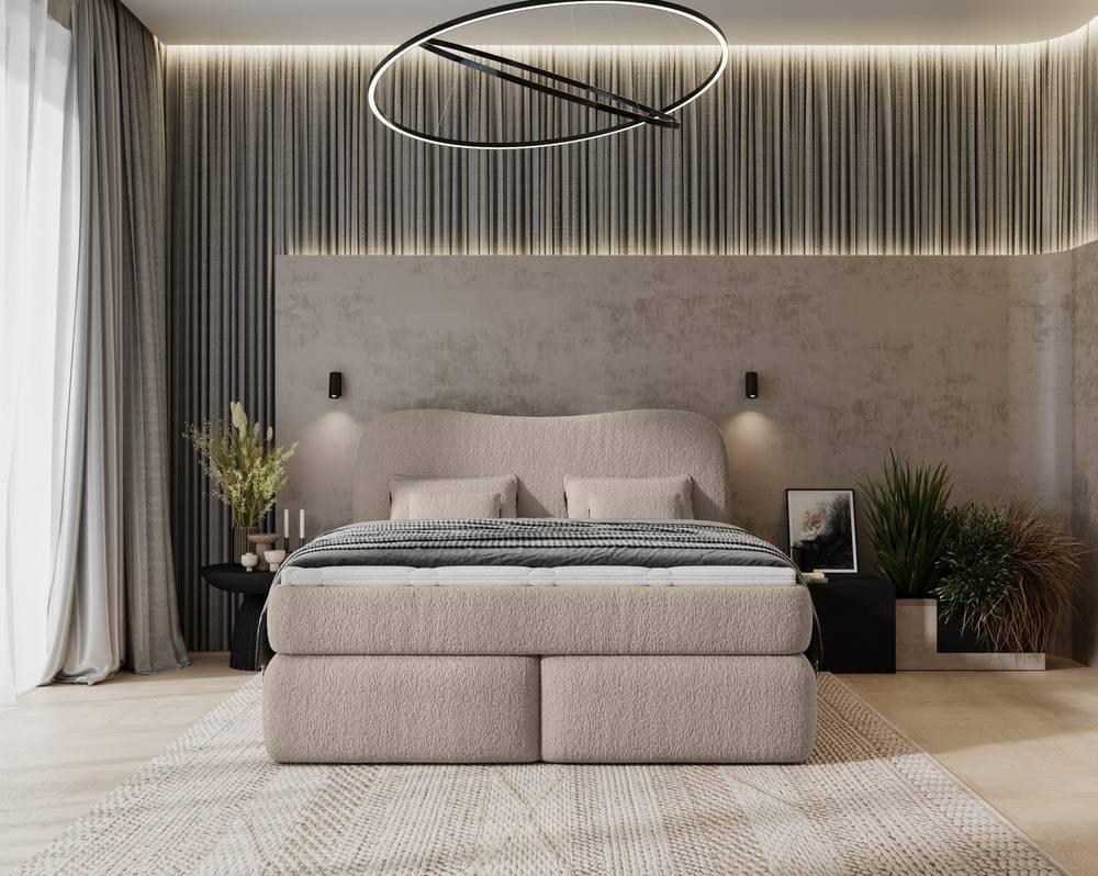 Lavelle boxspring bouclé 140 x 200 cm