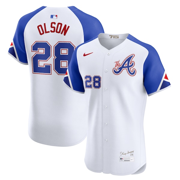 Matt Olson Atlanta Braves Nike City Connect Elite Jersey - White