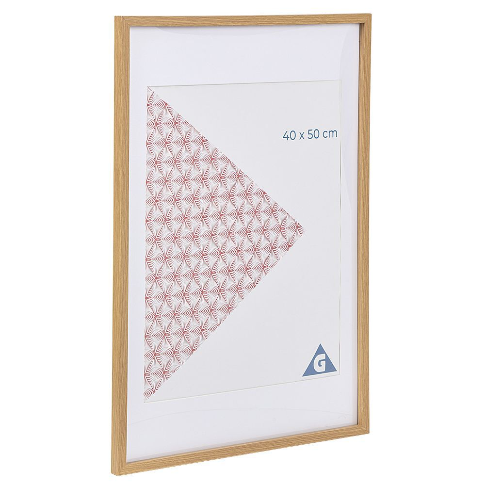 Cadre photo bois clair 50x70cm pour photo 40x50cm