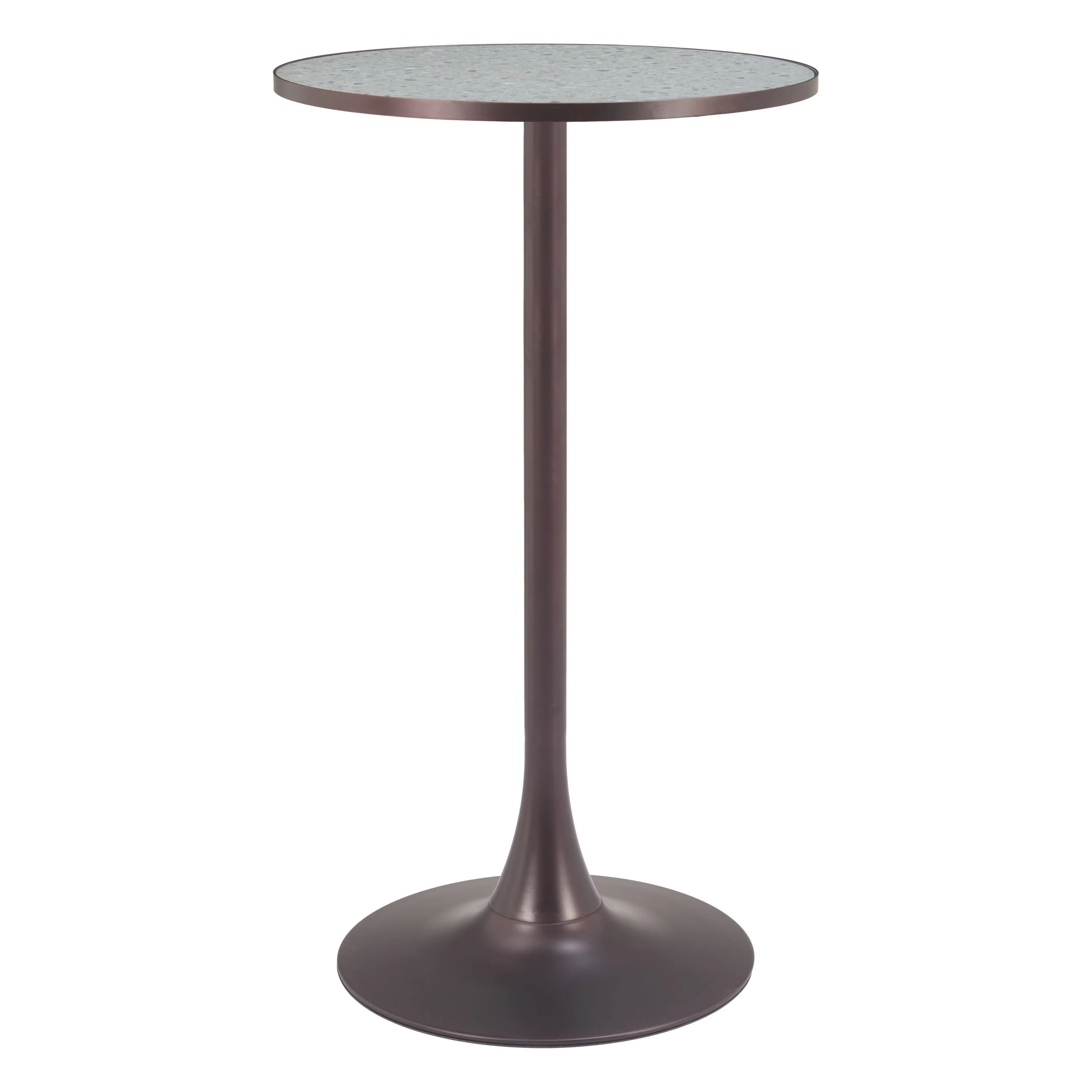 Bite Bar Table Gray & Bronze