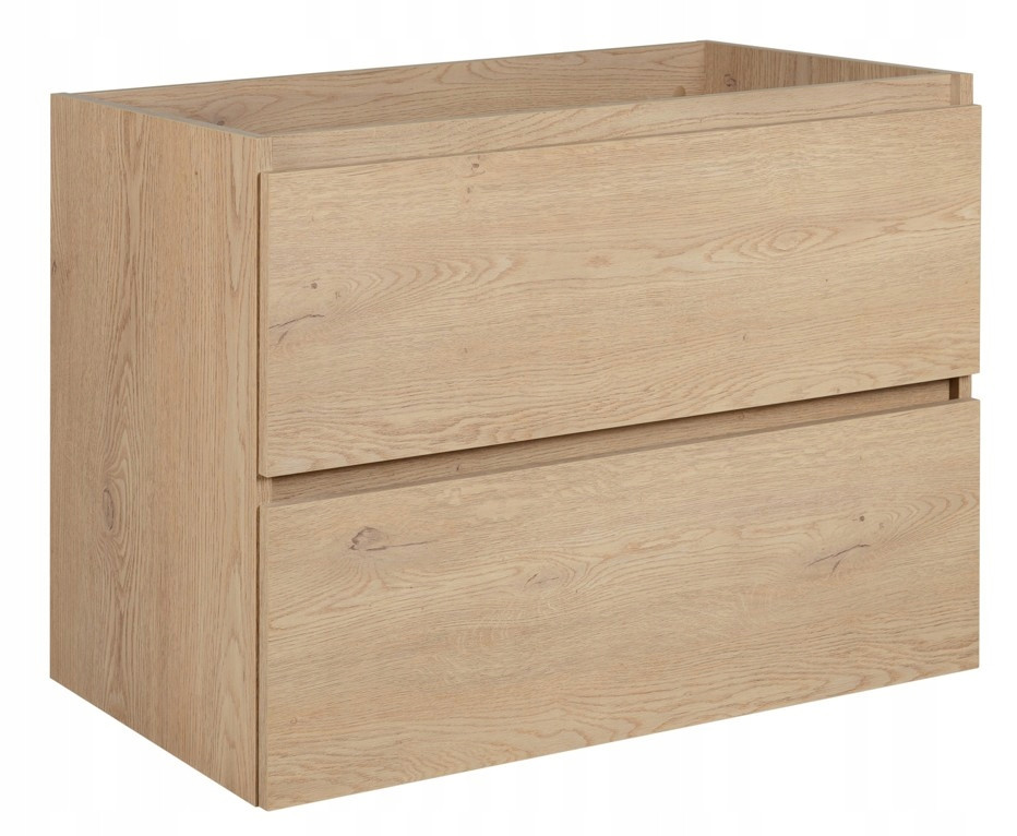 SIMPLE szafka łazienkowa pod umywalkę 80 cm dąb jasny