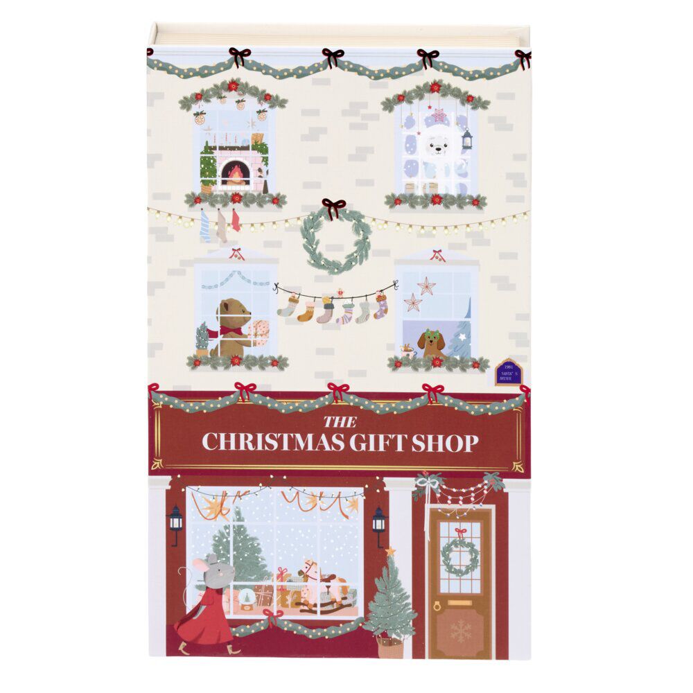 BoÎte livre décorative de No&euml;l H24cm (2 modèles)