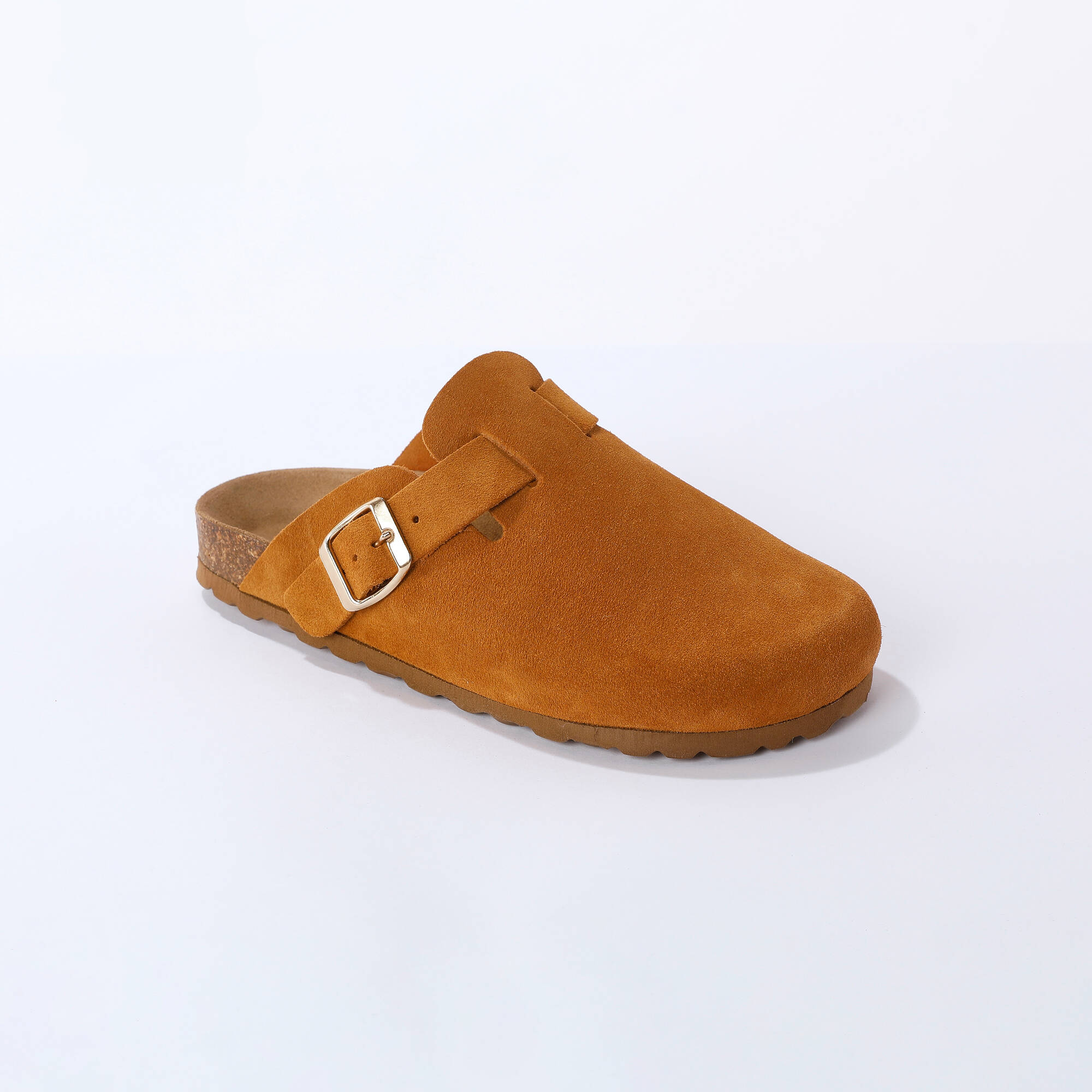 Sabots cro&ucirc;te de cuir avec boucle réglable