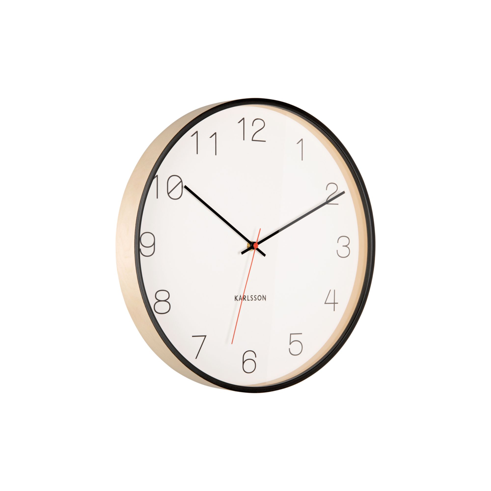 Karlsson wandklok Joy - zwart - Ø40cm