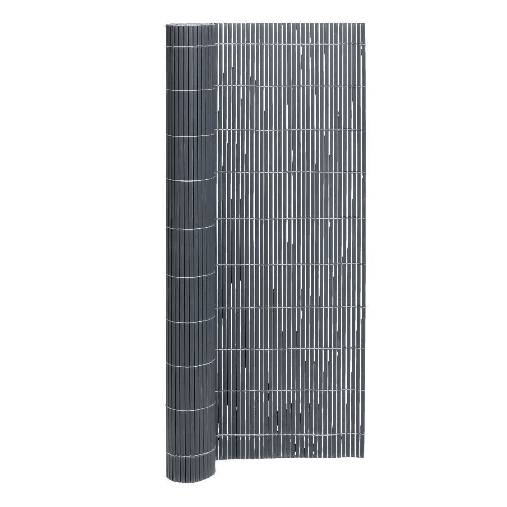 Canisse double face occultation modérée PVC grise 300xH100cm