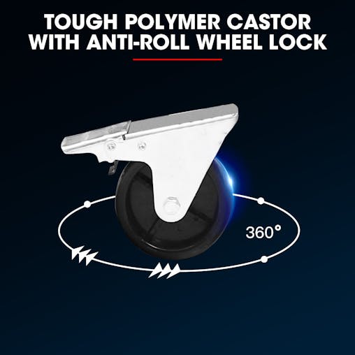 NNEMB 8 Drawer Tool Box Chest Cabinet Storage, with 2-Door Toolbox Garage Organiser Set, Black