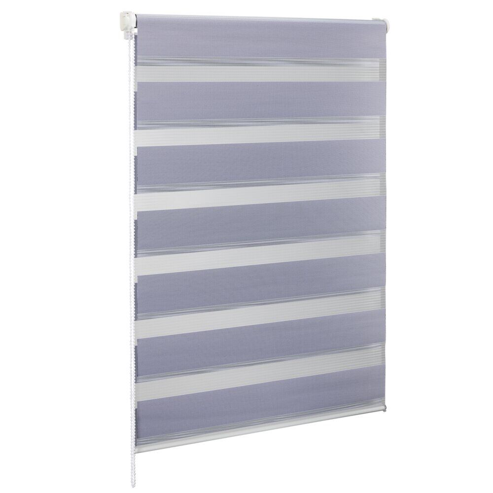 Store enrouleur avec ou sans perçage jour nuit gris 45x160cm