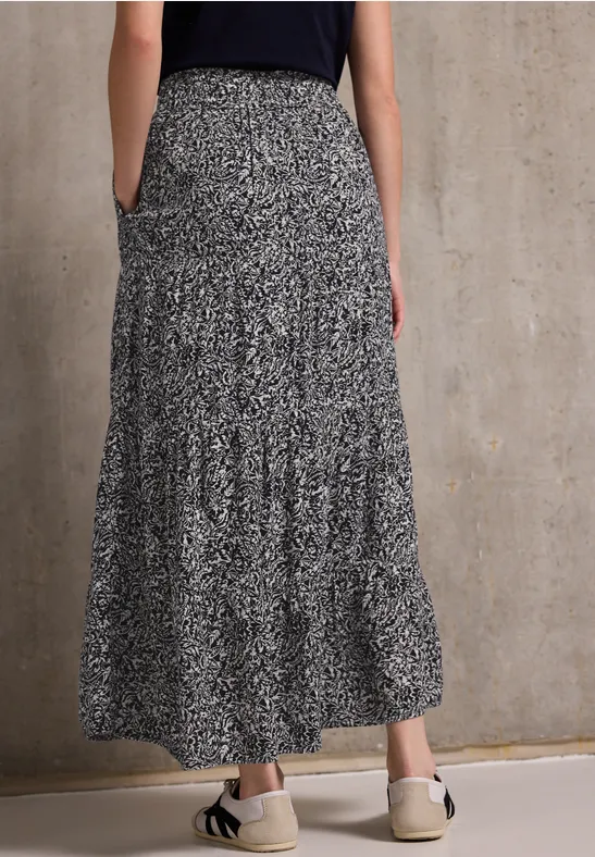 Gemusterter Musselin-Rock