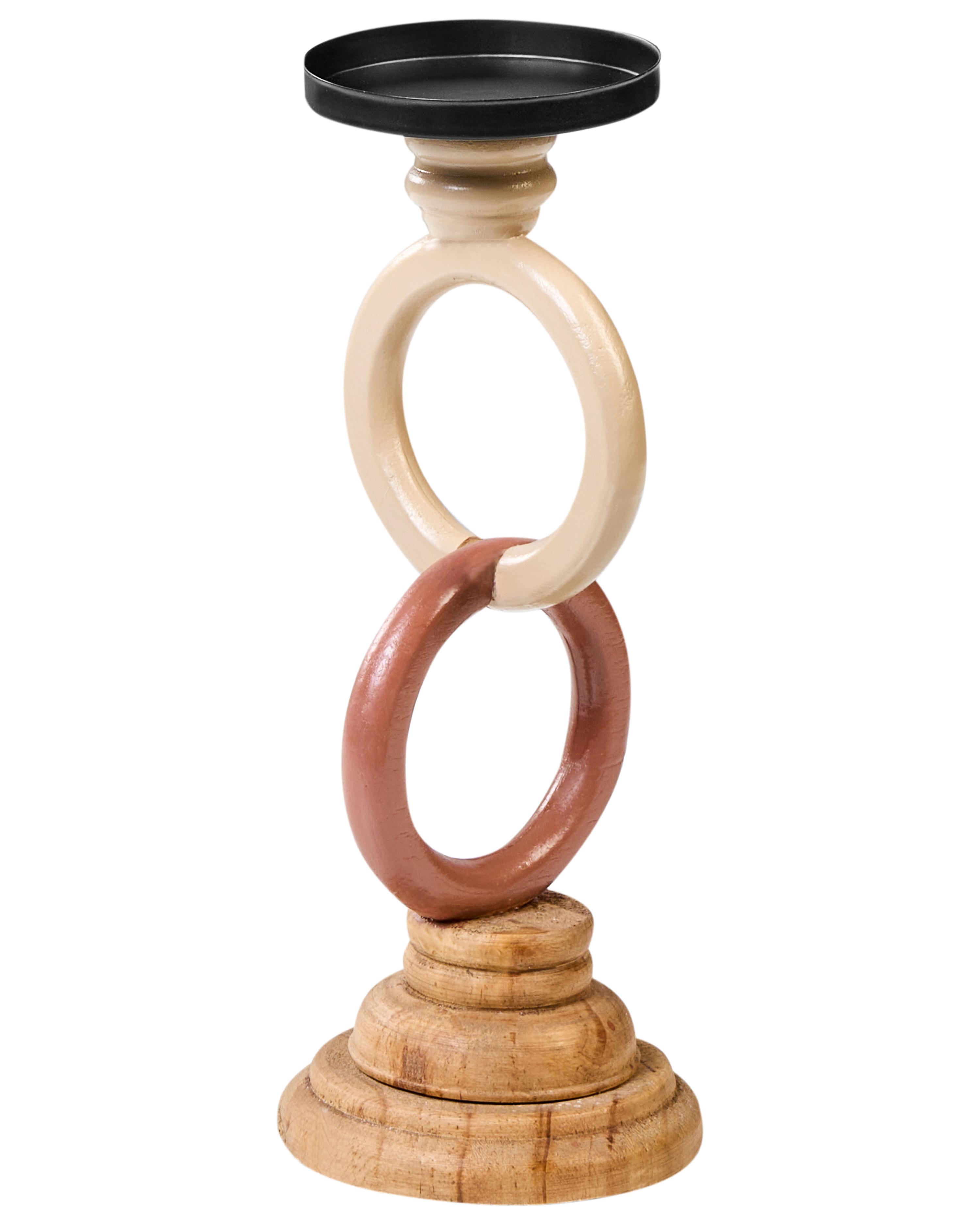 Candle Holder WATERFORD Pine Wood 29 cm Multicolour