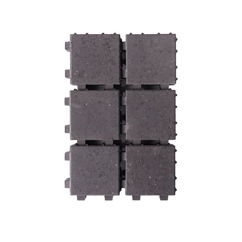 Palette 312 Pavés drainants en béton noir 20 x 20 x 6 cm COBO GARDEN