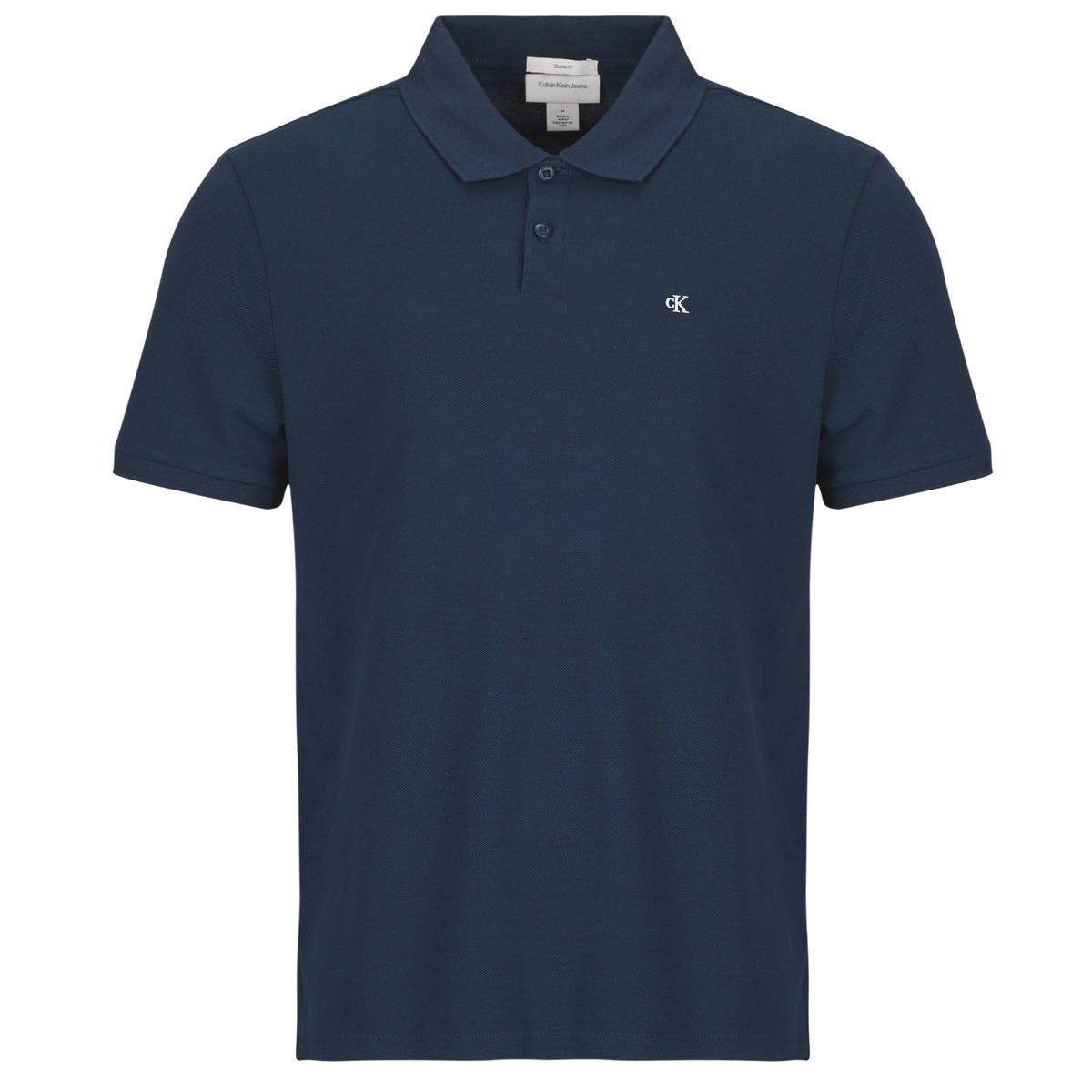 Calvin Klein Jeans - SS MONOGRAM PIQUE POLO - Marine