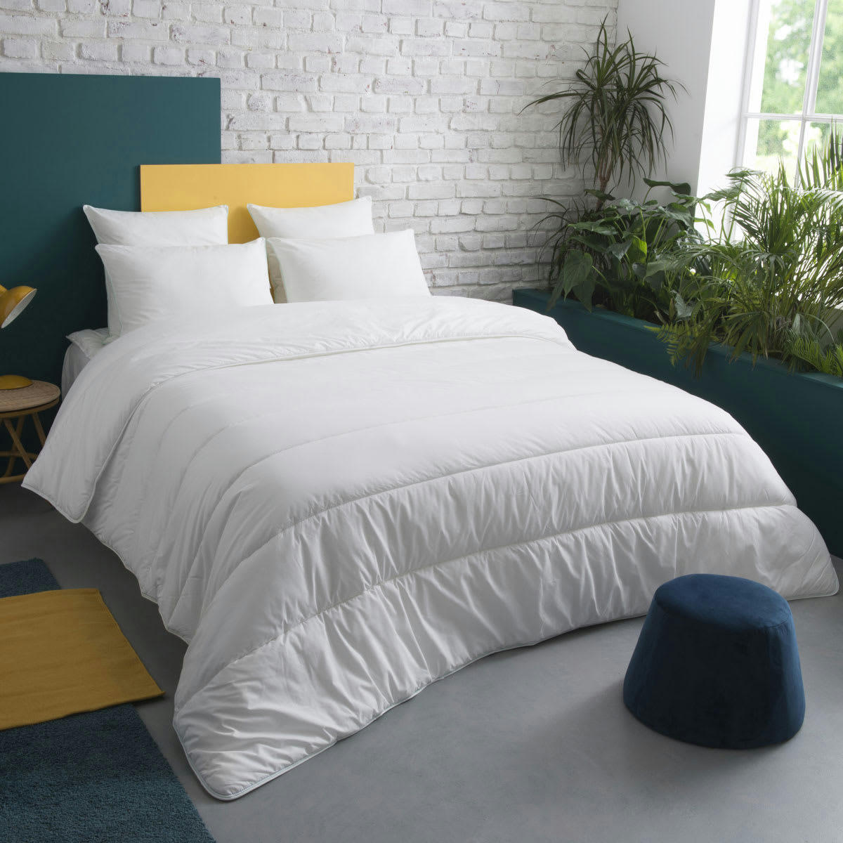 ODETTE - Couette CHAUDE Gonflant Durable - Coton Bio  220x240 cm - Wake Me Gree