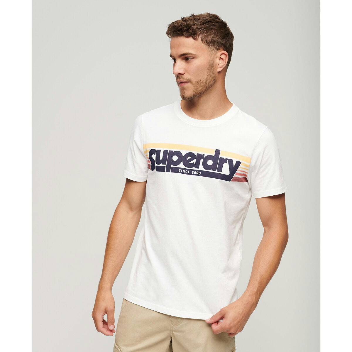 T-shirt col rond à logo