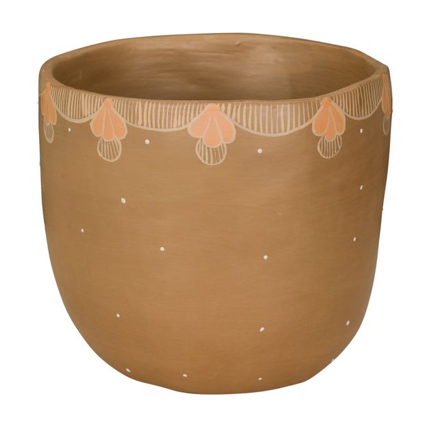 CACHEPÔ 16 CM MÃOS DE BARRO POÁS