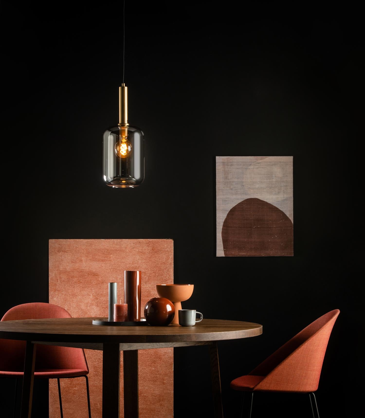 Lucide hanglamp JOANET - 1xE27 - Fumé