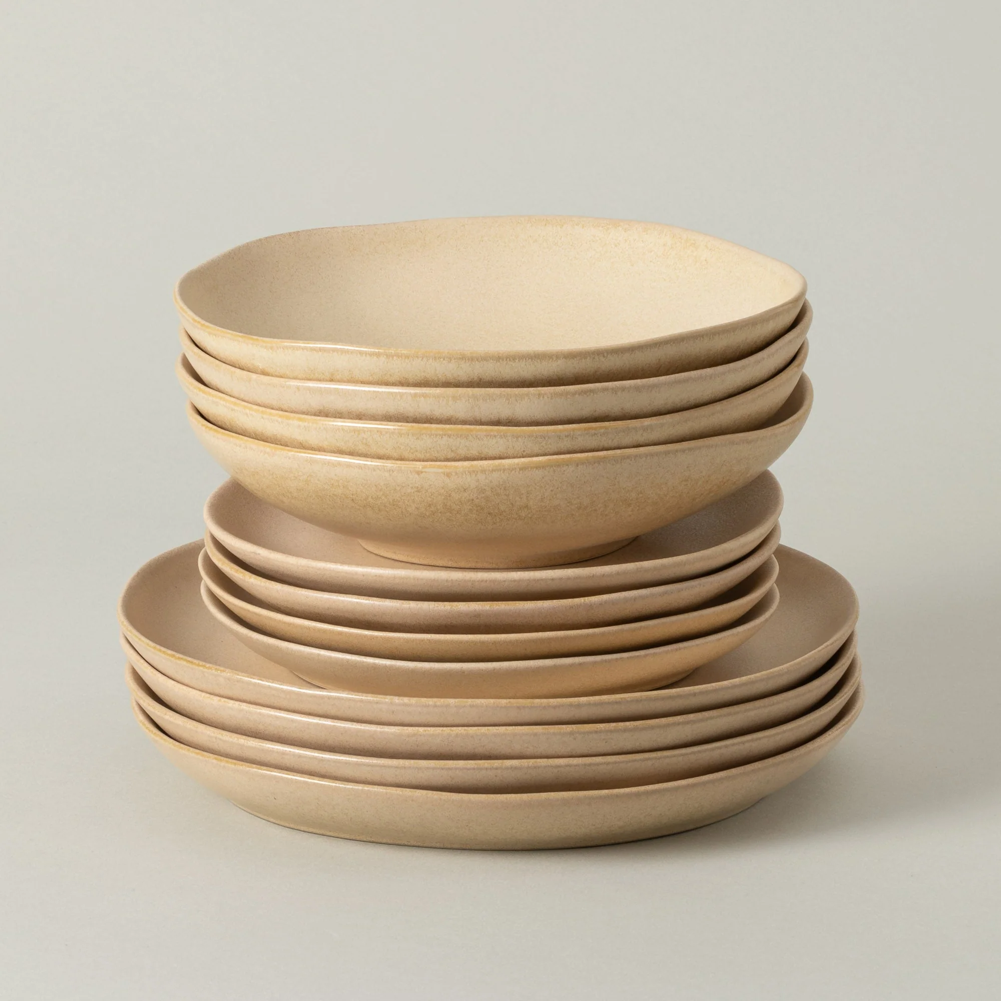 12-Piece Dinnerware Set with Soup/Pasta Bowl Livia