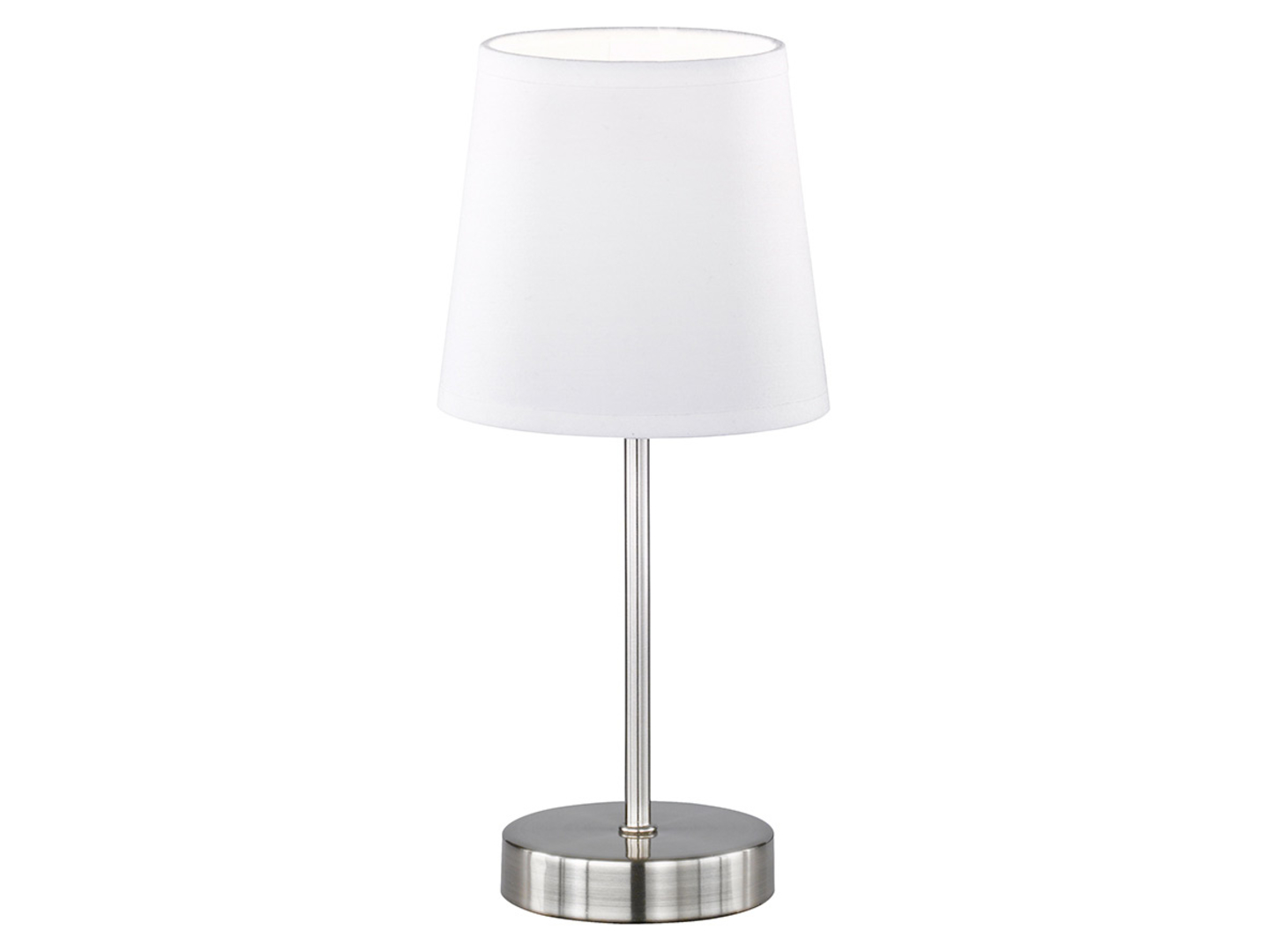 Lampa stołowa Cesena stalowa biało-srebrna
