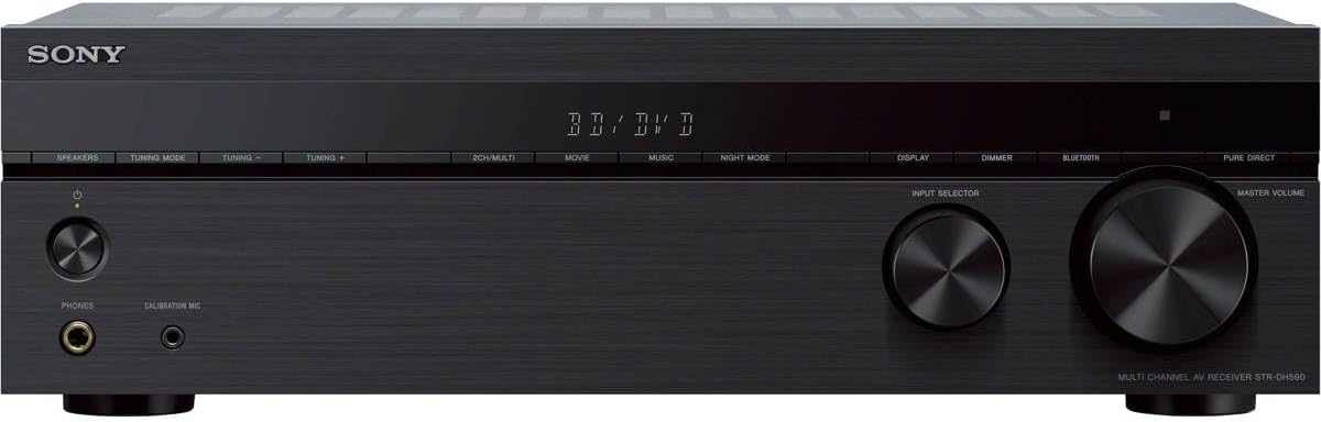 Sony STRDH590 5.2 Channel Surround Sound Home Theater Receiver: 4K HDR AV Receiver with Bluetooth Black