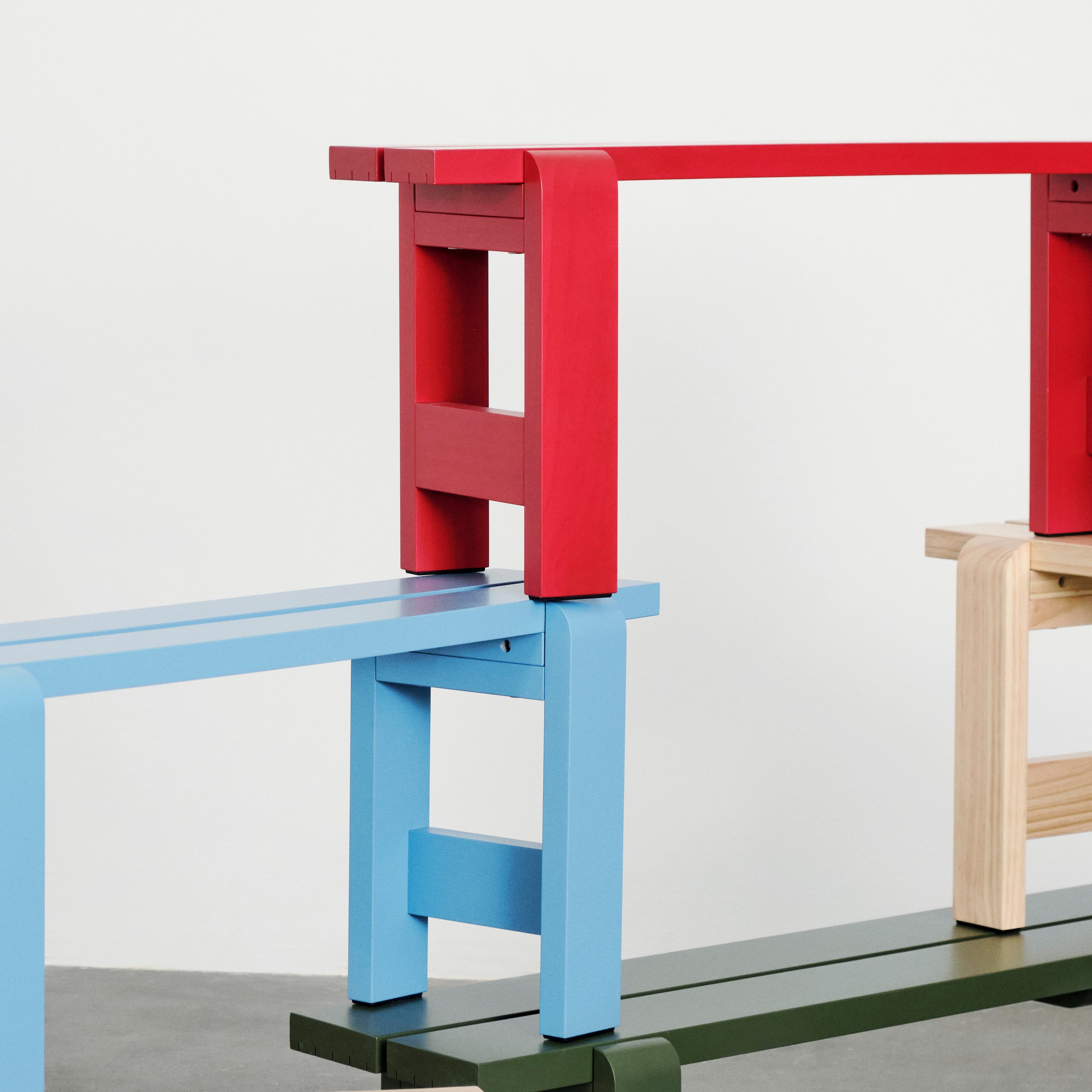 HAY Weekday Bankje B 111 cm - Wine Red