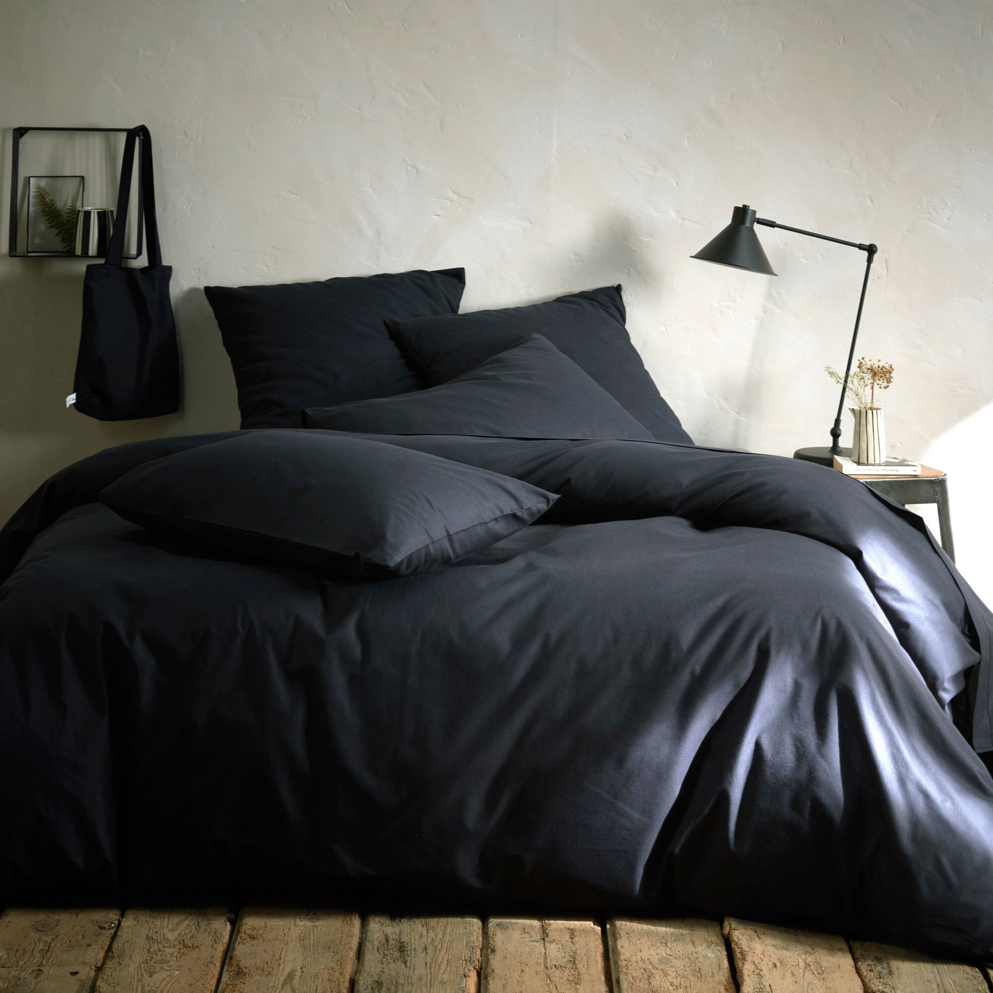 CALANQUES - Housse de couette en coton 240x220cm - gris calabrun