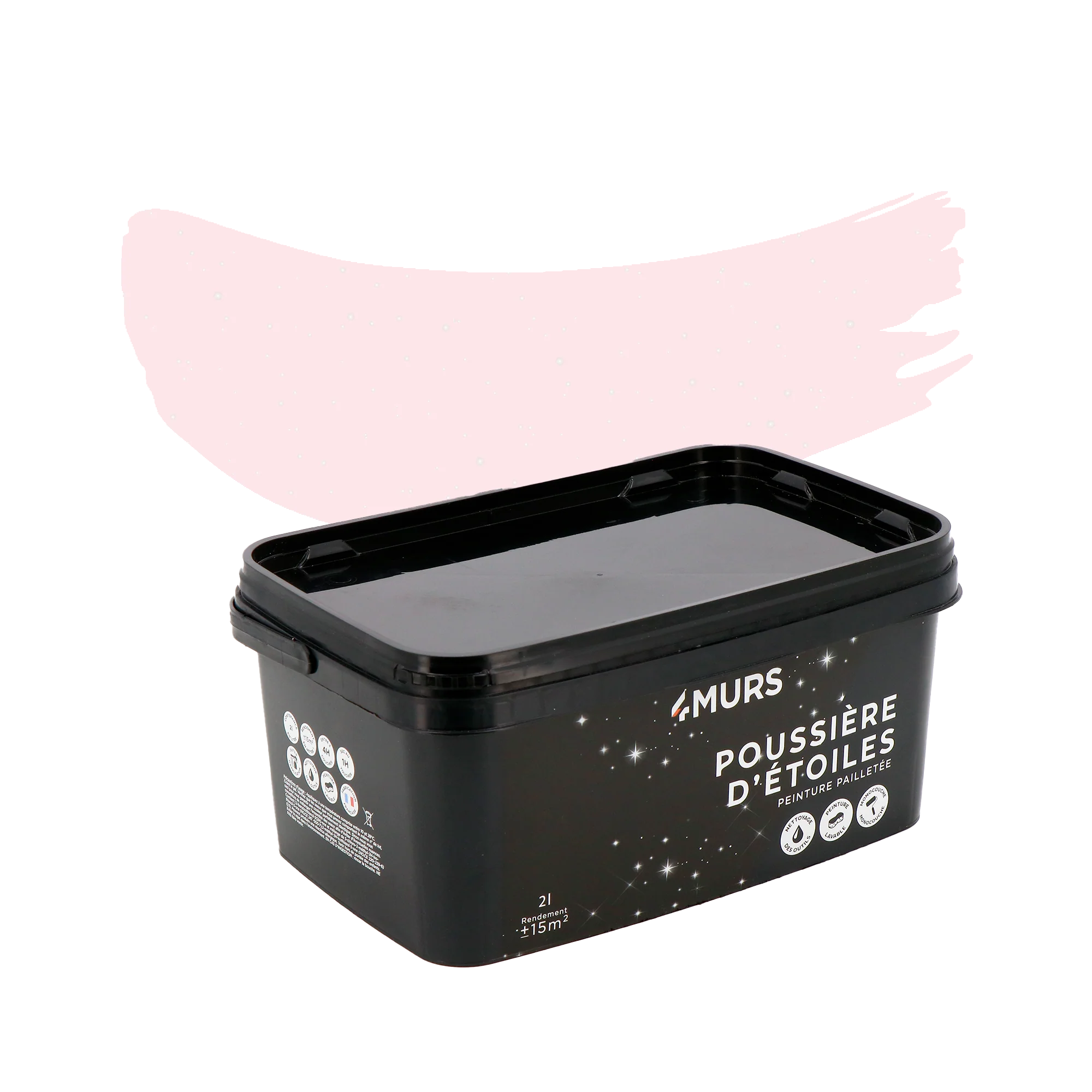 Poussière d'étoiles Peinture Peinture rose Adara 2 L