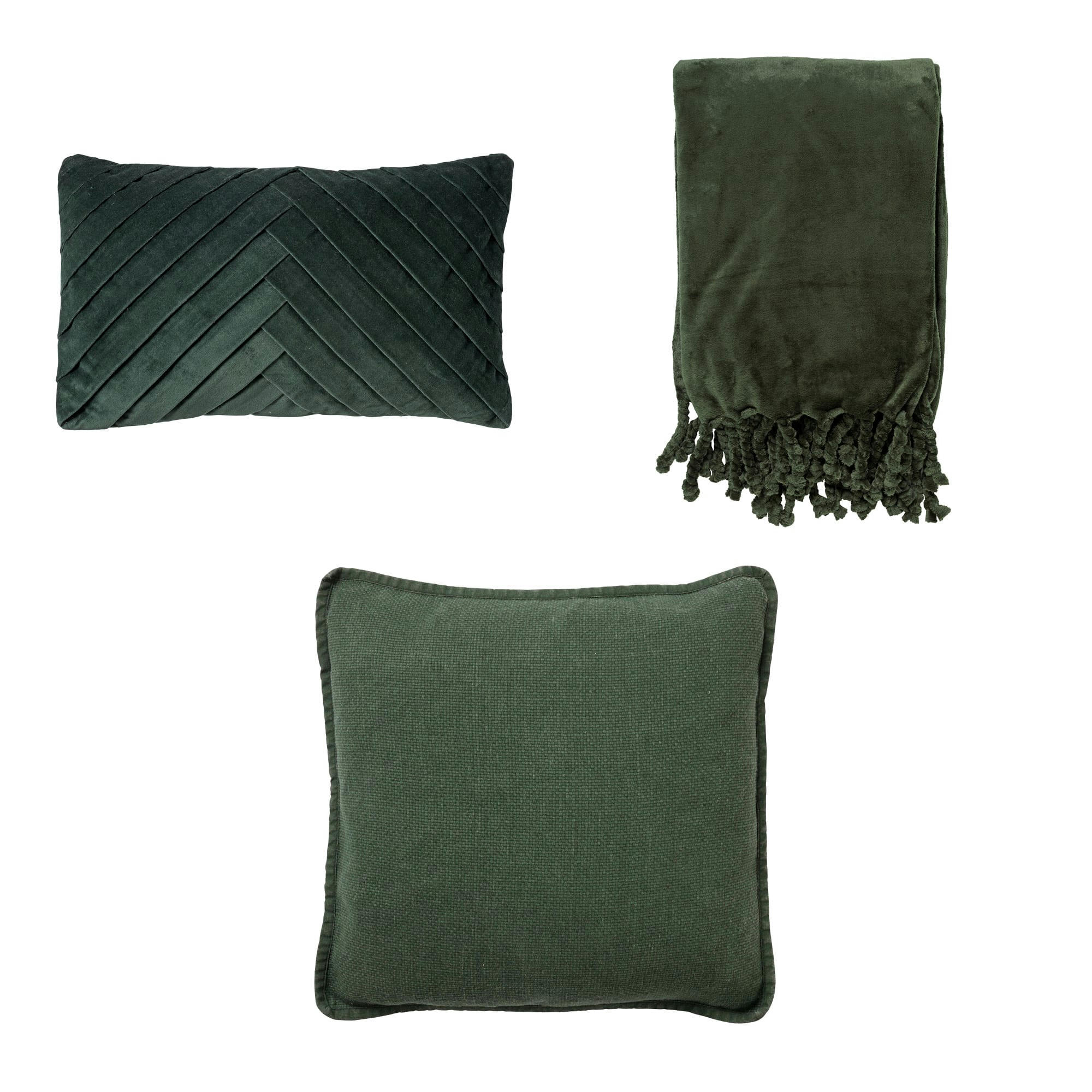 - LOT DE 3 - Sweet Courtyard - Coussin 30x50 cm - Coussin 45x45 cm - Pla