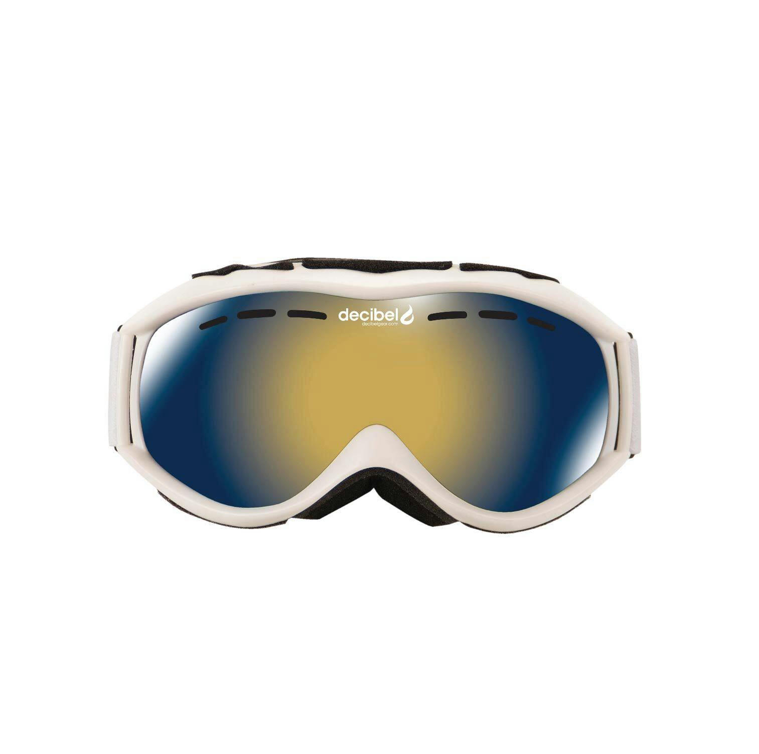Decibel Freeride Junior Kids' Ski/Snowboard Goggles, Anti-Fog Lens & UV Protection, Black