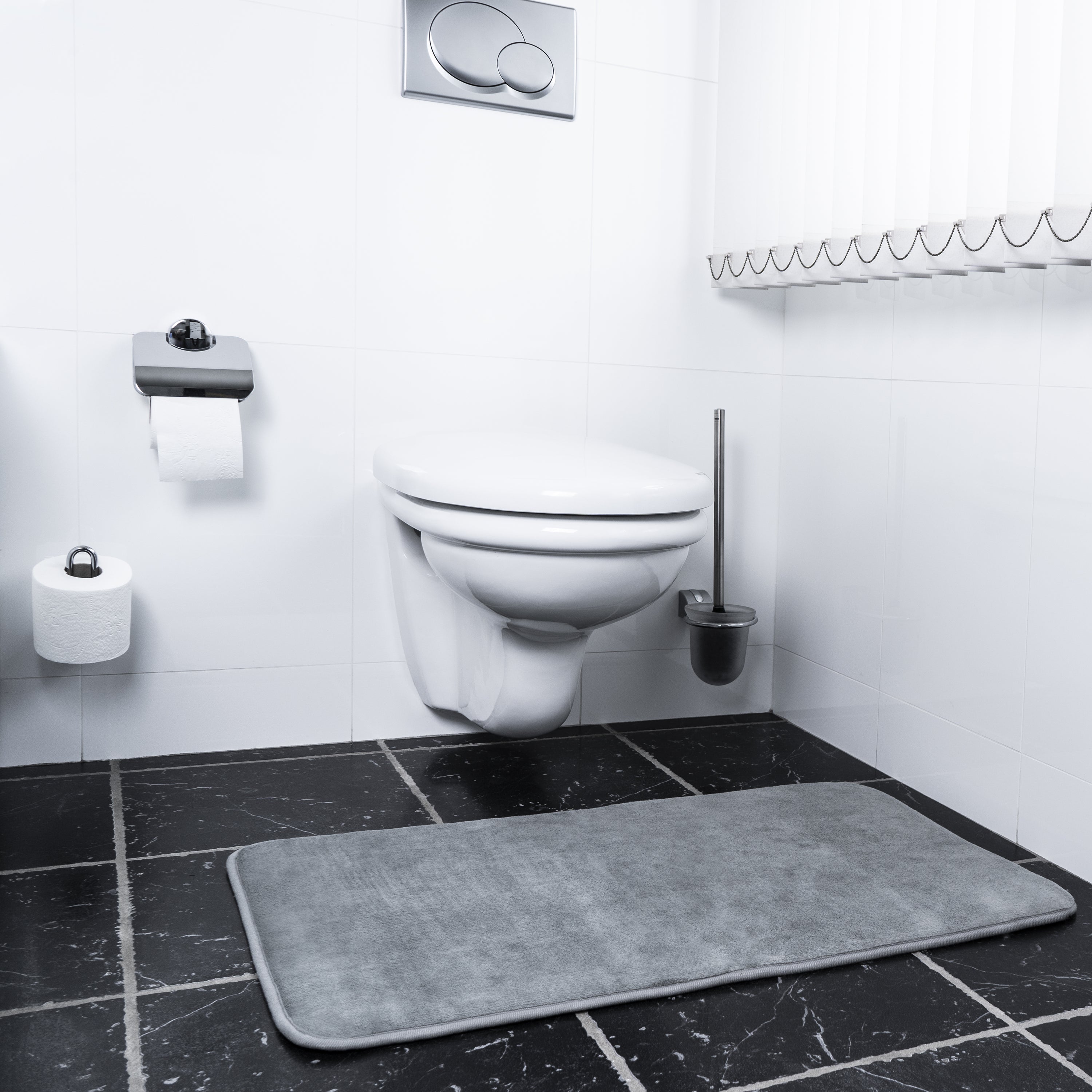 QUVIO Badmat 50 x 80 cm - Grijs