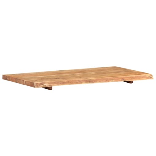 NNEVL Bathroom Vanity Top Solid Acacia Wood 100x55x3.8 cm