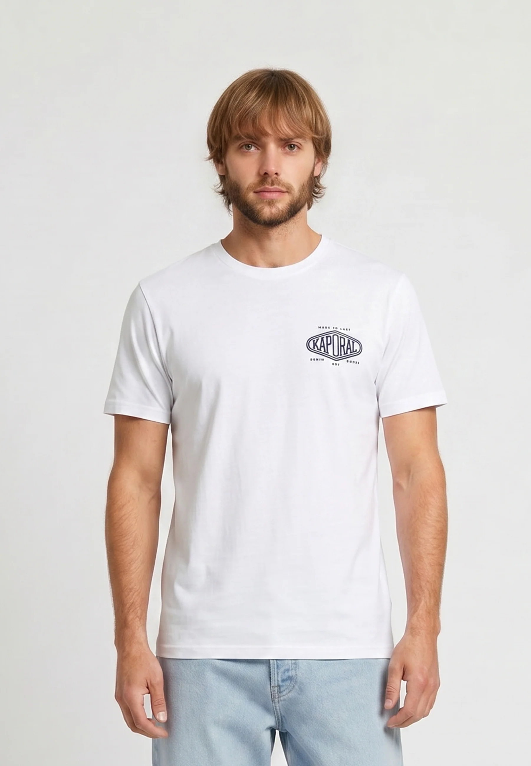 T-shirt manches courtes regular blanc coton VADI