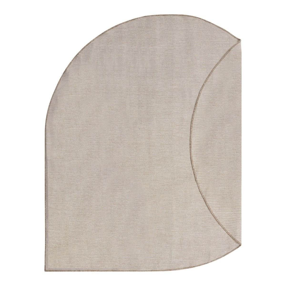Interieur05 Buitenkleed Druppel Mono - Naturel/Wit - Dubbelzijdig - EVA Interior