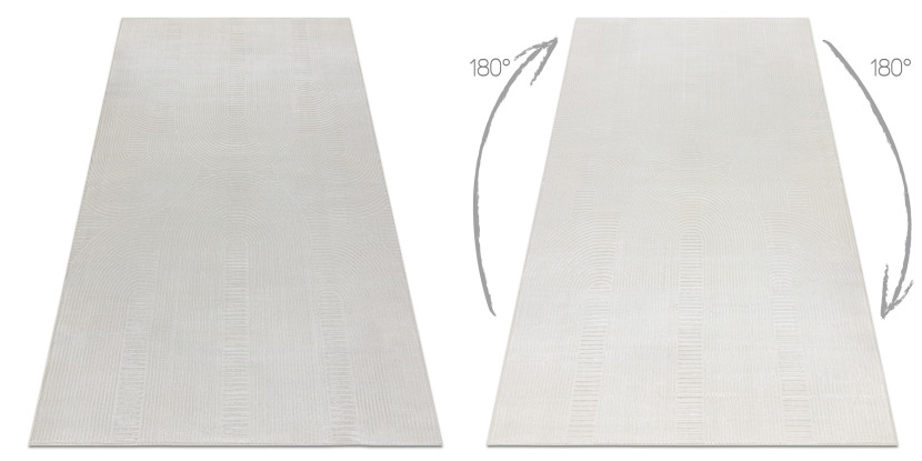 Dywan BALANCE 9086 krem - Geometryczny, strukturalny, glamour80x150 cm