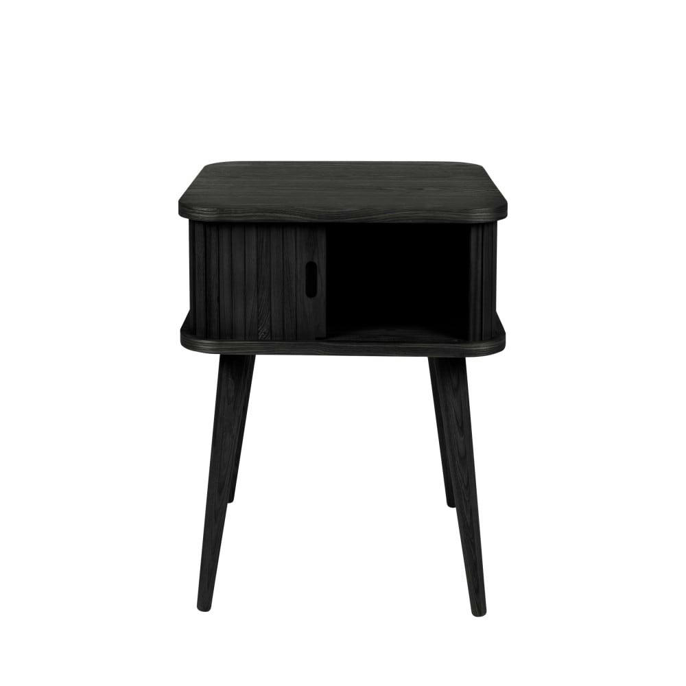 BARBIER - Table d'appoint design en bois noir
